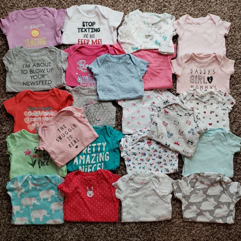 6 month baby girl bodysuits